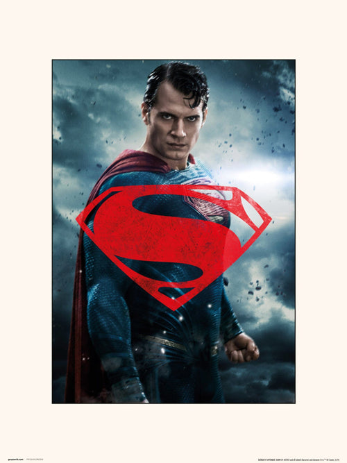 Grupo Erik Dc Batman V Superman Superman Glyph Art Print 30x40cm | Yourdecoration.com