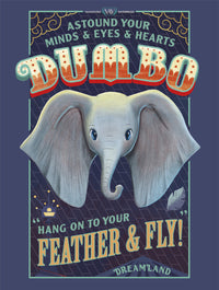 Grupo Erik Disney Dumbo Feather And Fly Art Print 30x40cm | Yourdecoration.com
