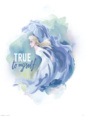Grupo Erik Disney Frozen Ii Elsa And Horse True To Myself Art Print 30x40cm | Yourdecoration.com