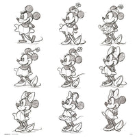 Grupo Erik Disney Minnie Sketch Art Print 30x30cm | Yourdecoration.com