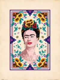 Grupo Erik Frida Kahlo Illustration Art Print 30x40cm | Yourdecoration.com