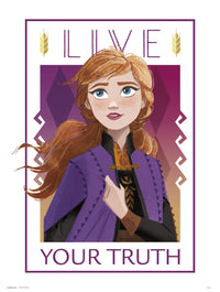 Grupo Erik Frozen Live Your Truth Art Print 30x40cm | Yourdecoration.com