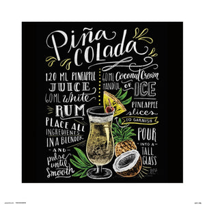 Grupo Erik Lily And Val Pina Colada Art Print 30x30cm | Yourdecoration.com