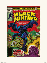 Grupo Erik Marvel Black Panther 7 Art Print 30x40cm | Yourdecoration.com