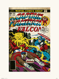 Grupo Erik Marvel Captain America 205 Art Print 30x40cm | Yourdecoration.com