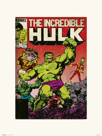 Grupo Erik Marvel Hulk 314 Art Print 30x40cm | Yourdecoration.com