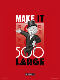 Grupo Erik Monopoly Make It 500 Large Art Print 30x40cm | Yourdecoration.com