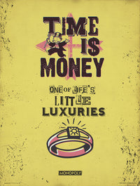 Grupo Erik Monopoly Time Is Money Art Print 30x40cm | Yourdecoration.com