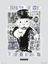 Grupo Erik Monopoly You Can Never Beat The Bank Art Print 30x40cm | Yourdecoration.com
