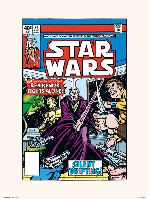 Grupo Erik Star Wars 24 Silent Drifting Art Print 30x40cm | Yourdecoration.com