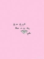 Komar Star Wars Quote Yoda Cute Art Print 30x40cm | Yourdecoration.com