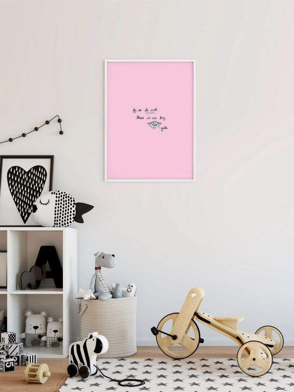 Komar Star Wars Quote Yoda Cute Art Print 50x70cm Sfeer | Yourdecoration.com