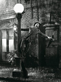 Liby Gene Kelly singing in the Rain Art Print 50x70cm | Yourdecoration.com