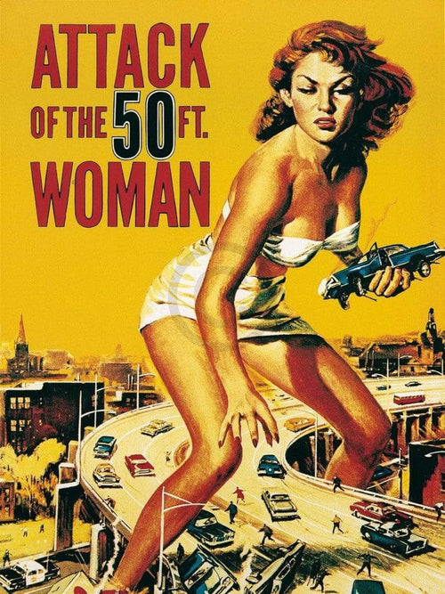 Liby Attack of the 50FT. Woman Art Print 60x80cm | Yourdecoration.com