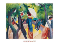 August Macke Promenade Art Print 80x60cm | Yourdecoration.com