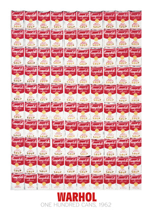Andy Warhol One Hundred Cans 1962 Art Print 65x90cm | Yourdecoration.com
