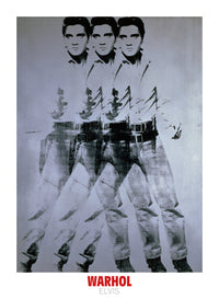 Andy Warhol Elvis 1963 Triple Art Print 66x90cm | Yourdecoration.com
