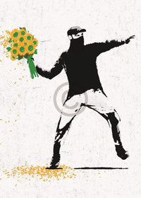 Edition Street Flower thrower Art Print 50x70cm | Yourdecoration.com