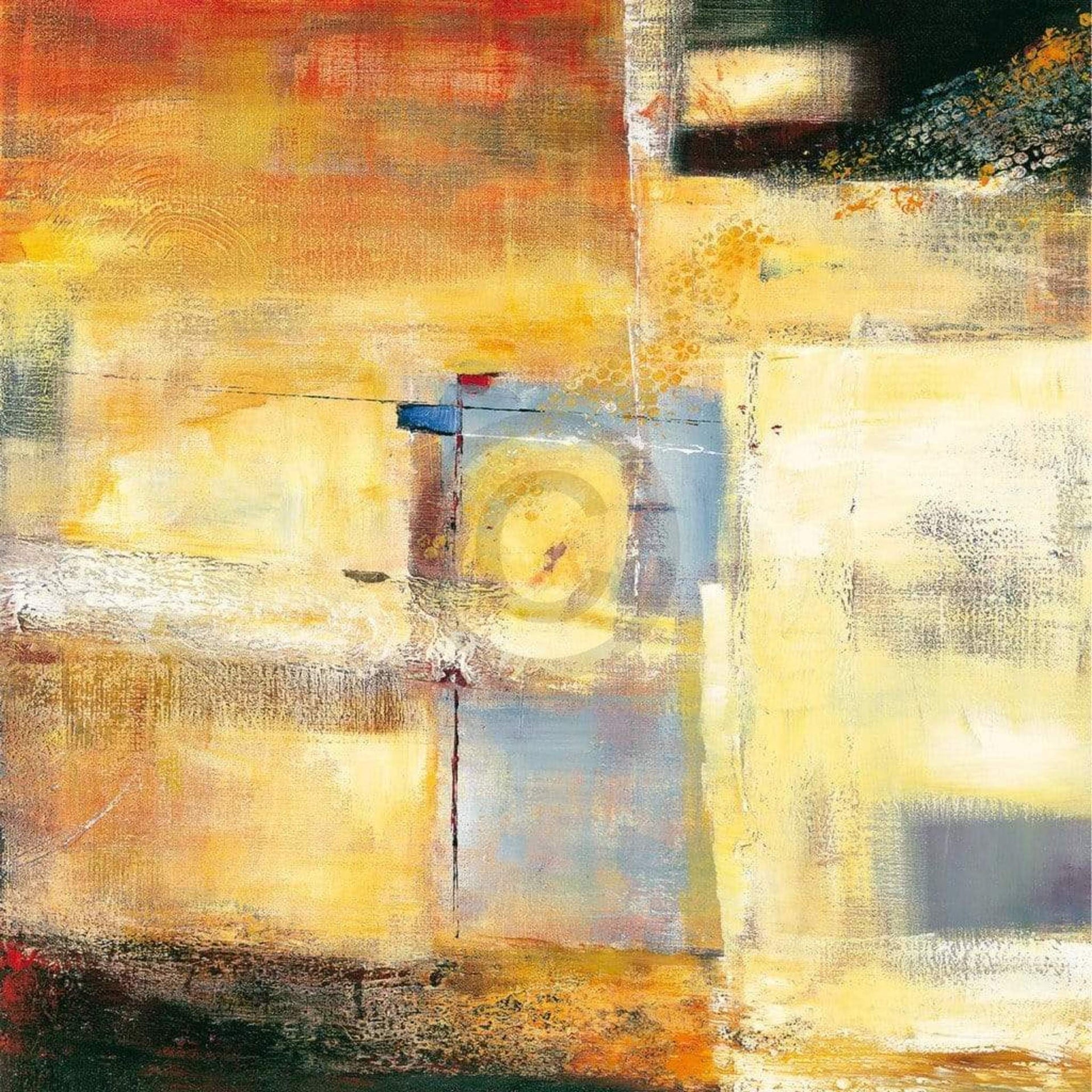 Bea Danckaert Colorfield I Art Print 98x98cm | Yourdecoration.com