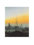 Caspar David Friedrich Der Greifswalder Hafen Art Print 70x90cm | Yourdecoration.com