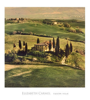 Elisabeth Carmel Tuscan Villa Art Print 45x50cm | Yourdecoration.com