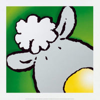 Jean Paul Courtsey Sheep Art Print 30x30cm | Yourdecoration.com