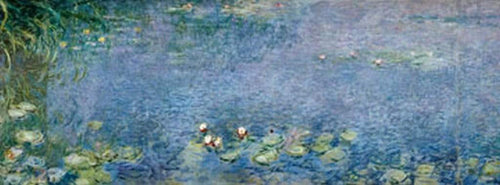 Claude Monet Seerosen I Art Print 138x51cm | Yourdecoration.com