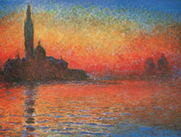 Claude Monet Crepuscolo Art Print 80x60cm | Yourdecoration.com