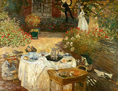 Claude Monet Le DÃ©jeuner Art Print 90x70cm | Yourdecoration.com