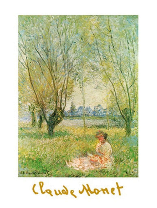 Claude Monet Donna sotto i salici Art Print 60x80cm | Yourdecoration.com