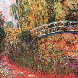 Claude Monet Ponte giapponese Art Print 95x95cm | Yourdecoration.com