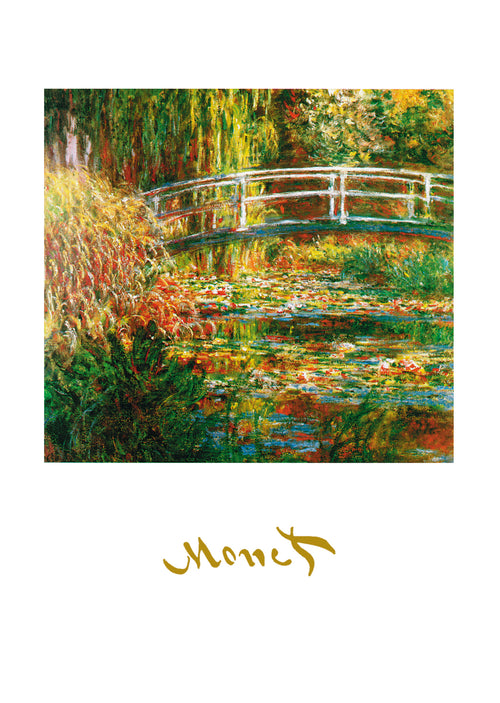 Claude Monet The Waterlily Pond Art Print 50x70cm | Yourdecoration.com