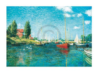 Claude Monet Red Boats Art Print 80x60cm | Yourdecoration.com