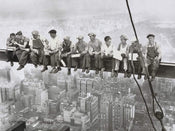 Charles Ebbets Eating above Manhattan Art Print 80x60cm | Yourdecoration.com