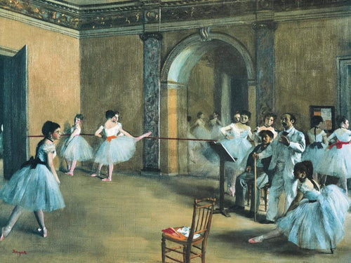 Edgar Degas The Dance Foyer at the Opera Art Print 80x60cm | Yourdecoration.com