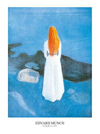 Edvard Munch Young girl on a Jetty Art Print 60x80cm | Yourdecoration.com