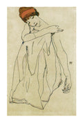Egon Schiele Sitzende Frau Art Print 50x70cm | Yourdecoration.com