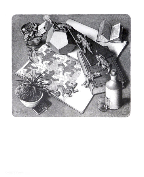 M. C. Escher Reptilien Art Print 55x65cm | Yourdecoration.com
