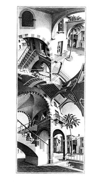 M. C. Escher Oben und Unten Art Print 45x79cm | Yourdecoration.com