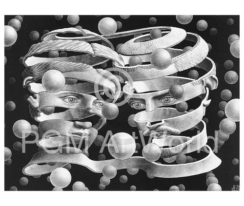 M. C. Escher Band ohne Ende Art Print 65x55cm | Yourdecoration.com