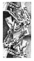 Art Print Escher Treppenhaus 45x79cm