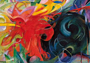 Franz Marc KÃ¤mpfende Formen Art Print 29.7x21cm | Yourdecoration.com