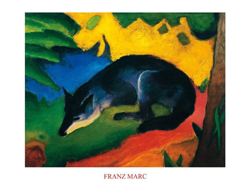 Franz Marc Fuchs Art Print 80x60cm | Yourdecoration.com