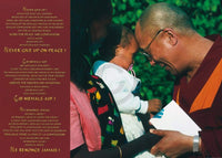 Johannes Frischknecht Dalai Lama with Child Art Print 70x50cm | Yourdecoration.com