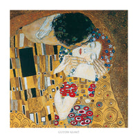 Gustav Klimt Il bacio Art Print 70x70cm | Yourdecoration.com