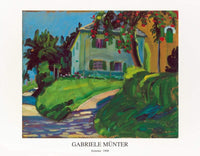 Gabriele MÃ¼nter Sommer 1908 Haus mit Apfelbaum Art Print 90x70cm | Yourdecoration.com