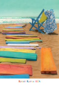 Heidi Reil Biscus Blue Art Print 45x66cm | Yourdecoration.com
