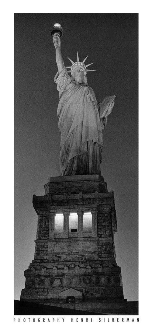 Henri Silberman Statue of Liberty Art Print 22x50cm | Yourdecoration.com