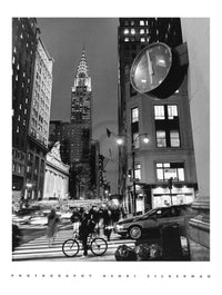 Henri Silberman Chrysler Clock Art Print 60x80cm | Yourdecoration.com