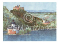 Helga Westphal Oberwesel und Pfalz, Rhein Art Print 70x50cm | Yourdecoration.com